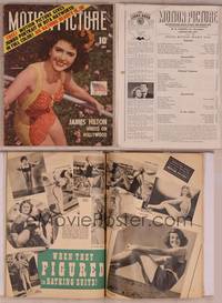 9c092 MOTION PICTURE magazine July 1942, bathing beauty issue, sexy Ann Rutherford!