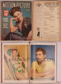 9c096 MOTION PICTURE magazine November 1942, Joan Leslie in low-cut dress with flowers in hair!