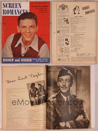 9c098 SCREEN ROMANCES magazine January 1944, portrait of Frank Sinatra in Higher and Higher!