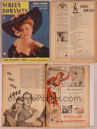 9c103 SCREEN ROMANCES magazine June 1944, sexy Ann Sheridan in Shine On, Harvest Moon!