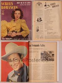 9c108 SCREEN ROMANCES magazine November 1944, portrait of Judy Garland in Meet Me in St. Louis!