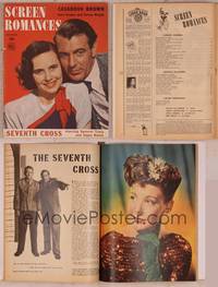 9c106 SCREEN ROMANCES magazine September 1944, Gary Cooper & Teresa Wright in Casanova Brown!