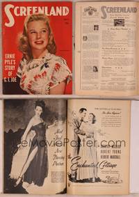 9c113 SCREENLAND magazine April 1945, portrait of pretty June Allyson in Music for Millions!