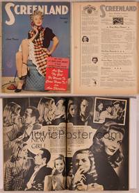 9c110 SCREENLAND magazine January 1945, sexy full-length portrait of Lana Turner on telephone!