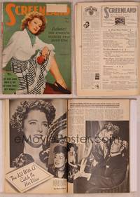 9c115 SCREENLAND magazine June 1945, portrait of Greer Garson in The Valley of Decision!