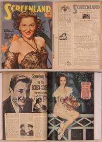 9c114 SCREENLAND magazine May 1945, close up of sexy Joan Fontaine in The Affairs of Susan!
