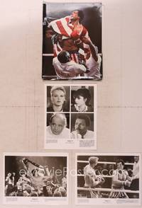 9c165 ROCKY IV presskit '85 great images of heavyweight champ Sylvester Stallone in boxing ring!