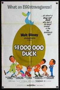 9d002 $1,000,000 DUCK 1sh '71 everyone quacks up at Disney's 24-karat layaway plan!