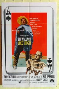 9d013 ACE HIGH 1sh '69 i Quattro dell'Ave Maria, Eli Wallach, Terence Hill, spaghetti western!
