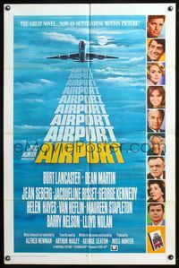 9d019 AIRPORT int'l 1sh '70 Burt Lancaster, Dean Martin, Jacqueline Bisset, Jean Seberg!