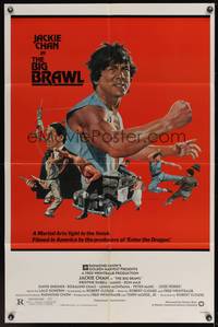 9d065 BIG BRAWL 1sh '80 early Jackie Chan, violent art, a martial arts fight to the finish!