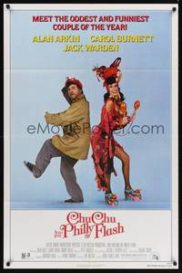 9d120 CHU CHU & THE PHILLY FLASH 1sh '81 wacky Alan Arkin with Carol Burnett as Carmen Miranda!