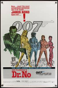9d220 DR. NO 1sh R80 Sean Connery is the most extraordinary gentleman spy James Bond 007!