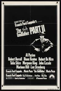 9d366 GODFATHER PART II 1sh '74 Al Pacino in Francis Ford Coppola classic crime sequel!