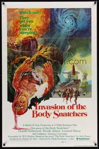 9d458 INVASION OF THE BODY SNATCHERS int'l style C 1sh '78 Philip Kaufman, cool creepy artwork!
