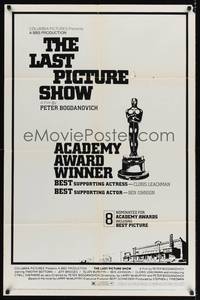 9d504 LAST PICTURE SHOW 1sh '71 Peter Bogdanovich, Jeff Bridges, Ellen Burstyn, Tim Bottoms