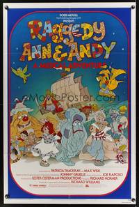 9d703 RAGGEDY ANN & ANDY 1sh '77 A Musical Adventure, cartoon artwork by Jarg!