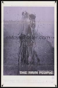 9d706 RAIN PEOPLE 1sh '69 Francis Ford Coppola, Robert Duvall, cool wet window image!