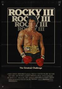 9d731 ROCKY III 1sh '82 Sylvester Stallone faces Mr. T in the boxing ring!