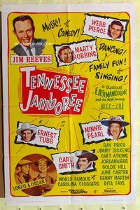 9d883 TENNESSEE JAMBOREE 1sh '64 Jim Reeves, Webb Pierce, Marty Robbins, Nashville country music!