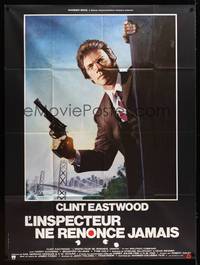 9e214 ENFORCER French 1p '76 great art of Clint Eastwood as Dirty Harry by Jean Mascii!