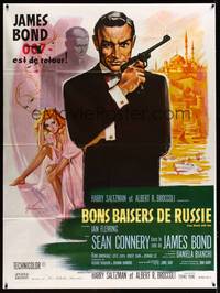 9e231 FROM RUSSIA WITH LOVE French 1p R70s Sean Connery is Ian Fleming's James Bond 007!