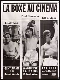 9e272 LA BOXE AU CINEMA French 1p '90s Errol Flynn, Paul Newman, Jeff Bridges, all boxing!