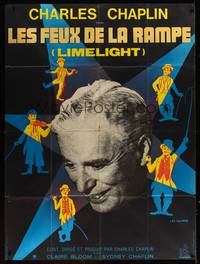 9e292 LIMELIGHT French 1p R70s many artwork images of Charlie Chaplin by Leo Kouper + photo!