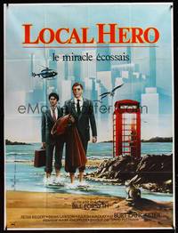 9e294 LOCAL HERO French 1p '83 Bill Forsyth Scotland classic with Burt Lancaster, art by Raffin!