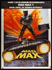 9e299 MAD MAX French 1p R83 art of wasteland cop Mel Gibson by Hamagami, George Miller classic!