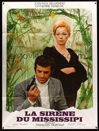 9e315 MISSISSIPPI MERMAID B French 1p '70 Truffaut's La Sirene du Mississippi, Belmondo, Deneuve