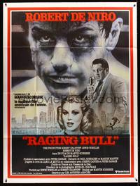 9e342 RAGING BULL style B French 1p '80 Martin Scorsese, Robert De Niro, Pesci, Moriarty