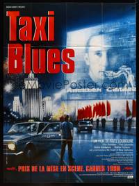 9e381 TAXI BLUES French 1p '90 Pavel Lungin's Taksi-Blyuz, cool art of taxi driver on the street!