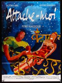 9e386 TIE ME UP! TIE ME DOWN! French 1p '90 Pedro Almodovar's Atame!, art by Bielikoff & Delhomme!