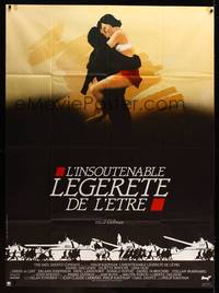 9e397 UNBEARABLE LIGHTNESS OF BEING French 1p '88 wonderful different art of Day-Lewis & Binoche!