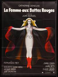 9e408 WOMAN WITH RED BOOTS French 1p '74 Juan Luis Bunuel, sexy art of Catherine Deneuve by Landi!