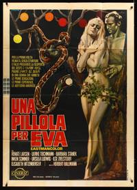 9e463 EVA Italian 1p '69 sexy different art of Adam & Eve with snake by Averardo Ciriello!