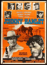 9e496 JOHNNY HAMLET Italian 1p '72 Gilbert Roland in William Shakespeare spaghetti western!