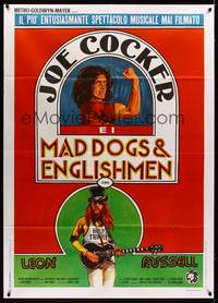 9e504 MAD DOGS & ENGLISHMEN Italian 1p '71 rock 'n' roll, great art of Joe Cocker & Leon Russell!