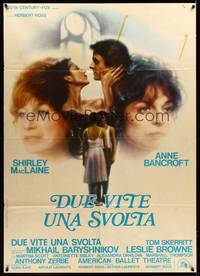 9e590 TURNING POINT Italian 1p '78 artwork of Shirley MacLaine & Anne Bancroft by John Alvin!