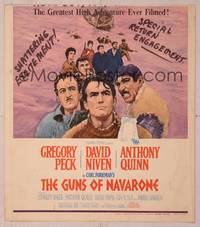 9e047 GUNS OF NAVARONE WC '61 Gregory Peck, David Niven & Anthony Quinn by Howard Terpning!