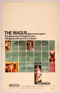 9e069 MAGUS WC '69 Michael Caine, Anthony Quinn, Candice Bergen, Anna Karina, the game is life!