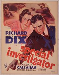9e110 SPECIAL INVESTIGATOR WC '36 Richard Dix avenges his brother, Erle Stanley Gardner