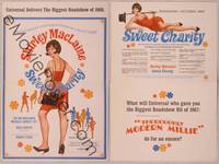 9e117 SWEET CHARITY 2-sided special Roadshow promo WC '69 Bob Fosse, Shirley MacLaine