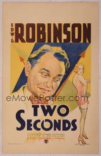 9e126 TWO SECONDS WC '32 Edward G. Robinson re-lives his life in the 2 seconds before execution!
