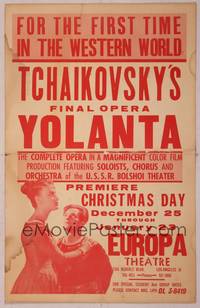 9e141 YOLANTA WC '64 Russian film of Tchaikovsky's opera for the first time in the western world!