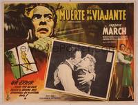 9f640 DEATH OF A SALESMAN Mexican LC '52 Fredric March as Willy Loman, Arthur Miller's play!