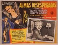 9f644 DON'T BOTHER TO KNOCK Mexican LC '52 great image of sexiest Marilyn Monroe!