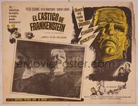 9f654 EVIL OF FRANKENSTEIN Mexican LC '64 Kiwi Kingston, Hammer, he's back and no one can stop him