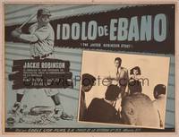 9f674 JACKIE ROBINSON STORY Mexican LC '50 Brooklyn Dodgers, Minor Watson, baseball!